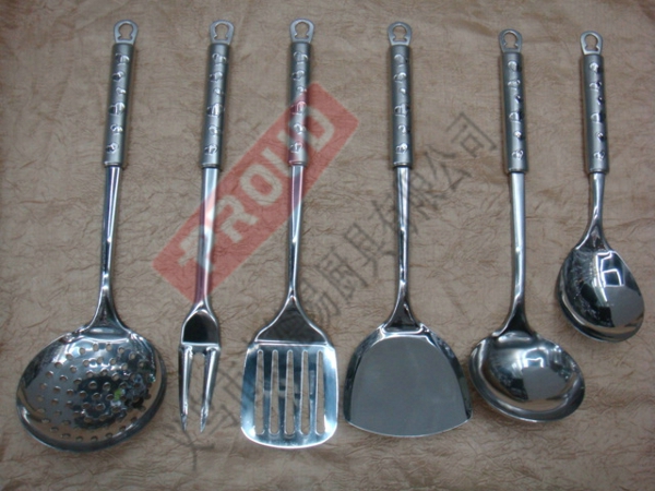 义乌好货 心形钢柄不锈钢厨具、不锈钢铲勺，漏勺、铲子、汤勺