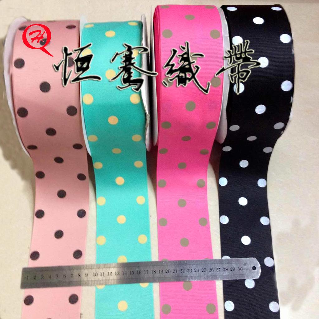 Factory direct sales of all specifications of ribbed printed tapes, printed tape bows, ribbed dots, etc. details Picture