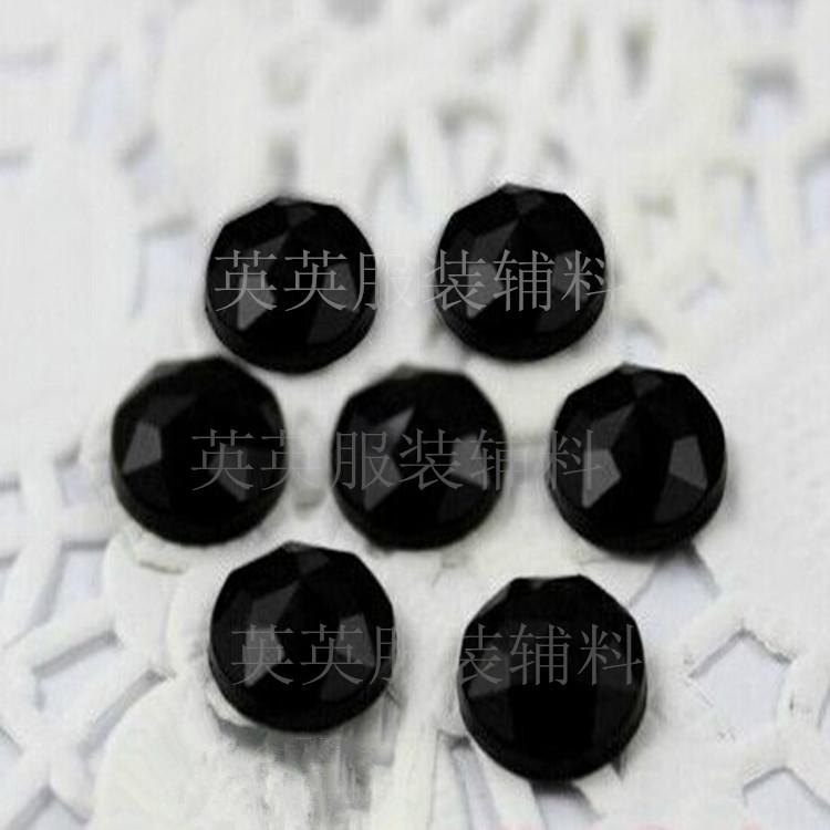 12mm圆形倒角无孔亚克力钻 服饰配件批发
