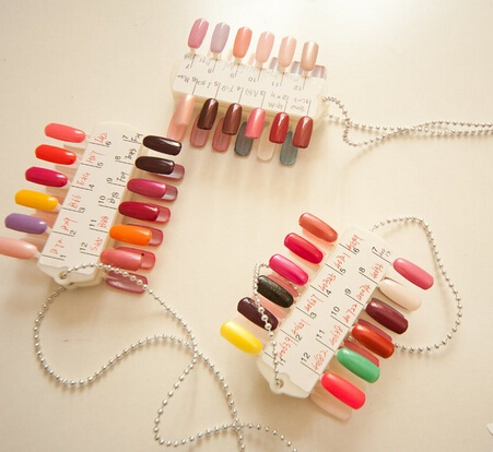 美甲展示 24色 专业美甲批发 甲油选色 美甲工具可拆卸
