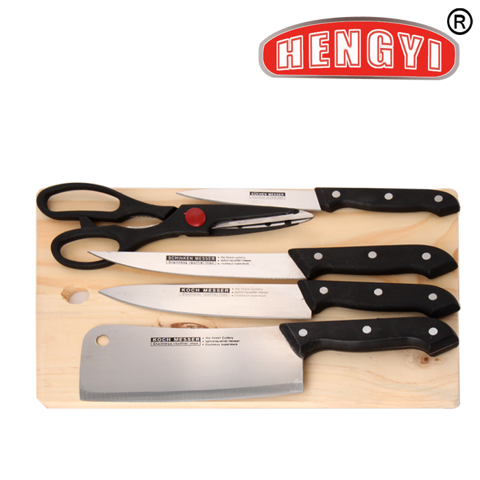HENGYI. Hengyi 5513 Knife Set Gift Knives, cutting boards, pine wood cutting boards, kitchen hardware details Picture
