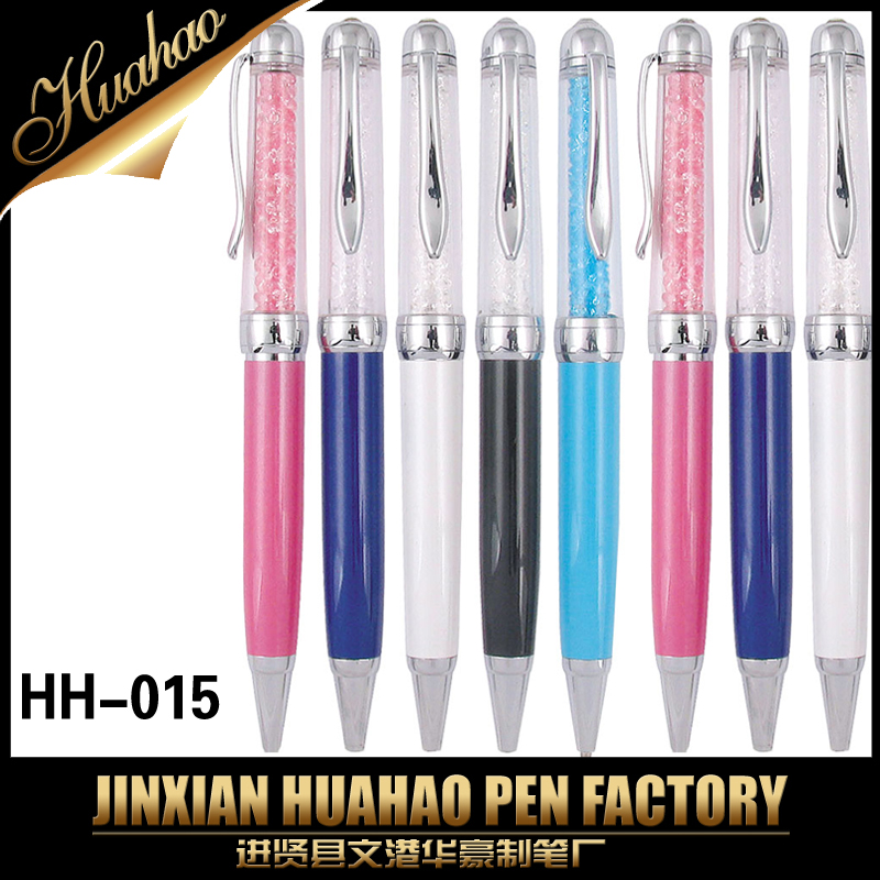 Customized capacitive water diamond pens, crystal pens, water pens, business gift pens and exquisite advertising gifts from the manufacturer