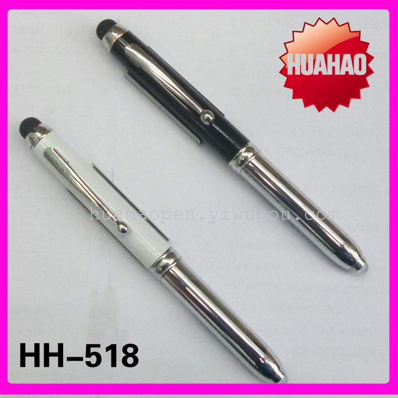 Best-selling metal led pen, multi-functional led pen, metal ballpoint pen, 3-in-1 pen details Picture