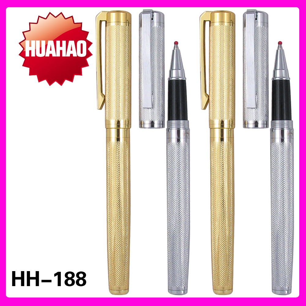 【 Huahao 】 Wholesale metal treasure pen Metal pen Metal neutral pen Black gold business pen