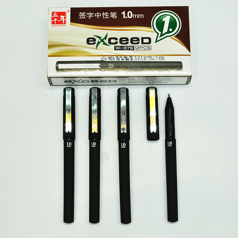 Five Thousand Years W-379 Large Capacity frosted signature Pen Gel Pen 1.0mm