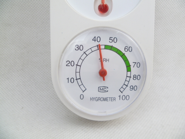 High-temperature resistant indoor and outdoor dry and wet dual-purpose thermometer, greenhouse household thermometer, plastic thermometer details Picture