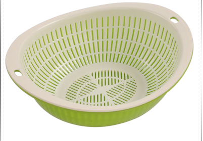 Double drip basin fashion creative European fruit basket drip washing basket drain plastic tray thumbnail