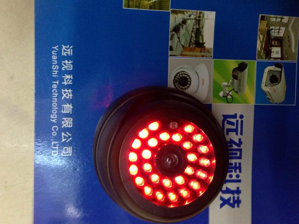 仿真摄像机带灯 半球感应监控器 模型摄像机细节图
