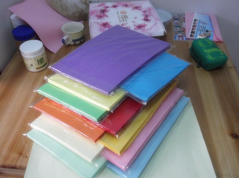 彩色复印纸a4 80g100张 彩色a4纸工艺用纸 厂家直销