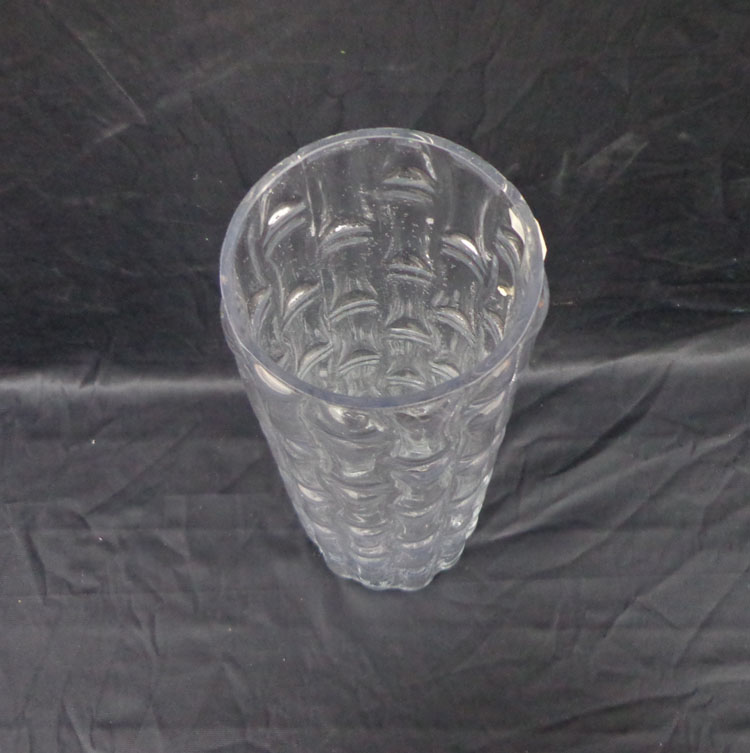 【特价供应】吹制40厘米吹制圆竹筒玻璃花瓶 玻璃花插 工艺品细节图