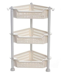 三角形置物架塑料层架厨房储物架卫浴架杂物