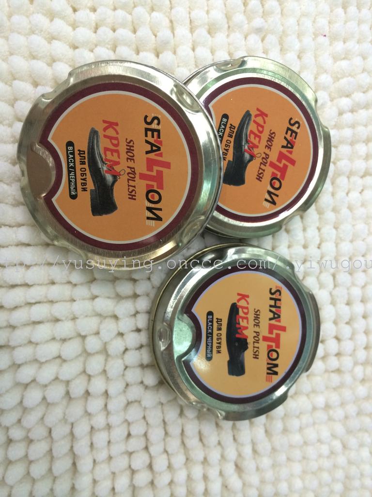 俄文高级铁盒鞋油黑色鞋油