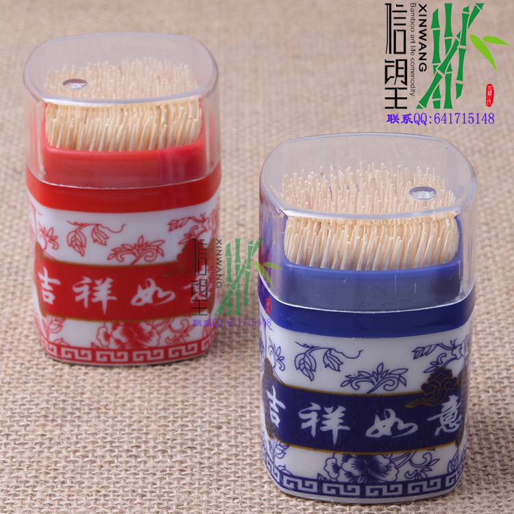 Toothpick wholesale blue and white square toothpick promotion gift toothpick advertising toothpick allocation toothpick thumbnail