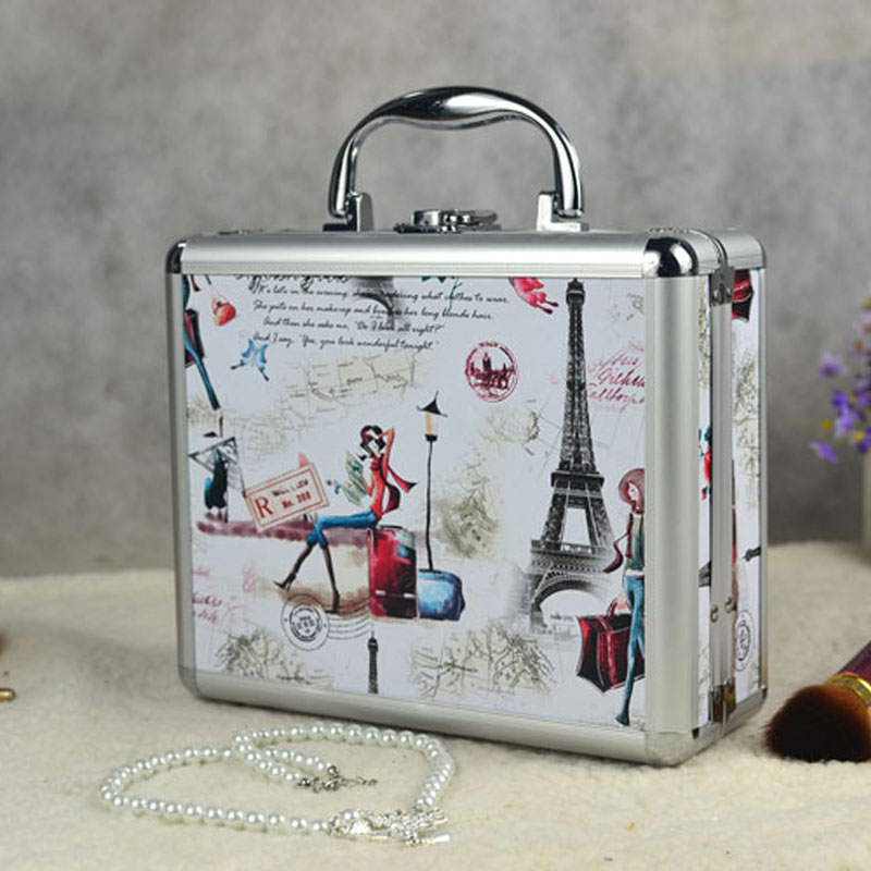 Guanyu New Year promotion retro cosmetics box handbag travel convenient makeup box