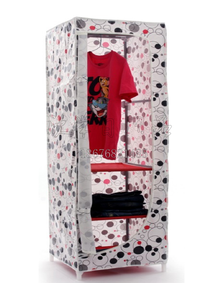 AJ-D1 大号折叠衣柜 简易衣柜 布衣柜 加固组合钢管衣橱