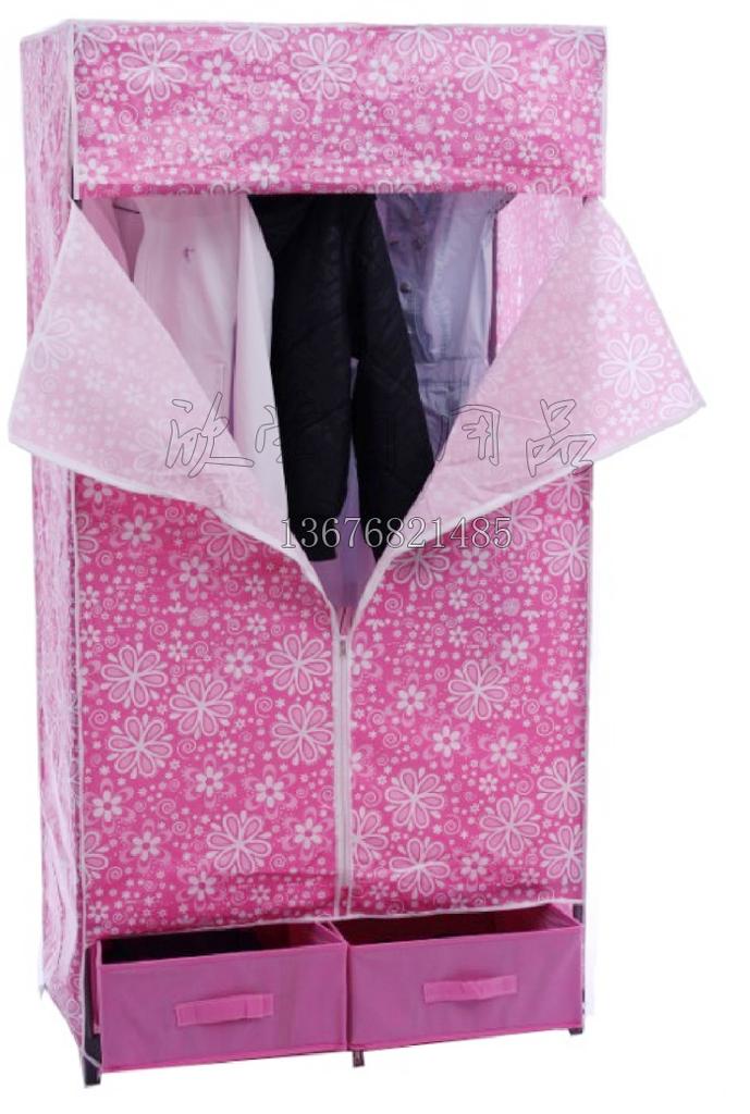 AJ-C1 large folding wardrobe, simple wardrobe, fabric wardrobe, reinforced combination steel pipe wardrobe