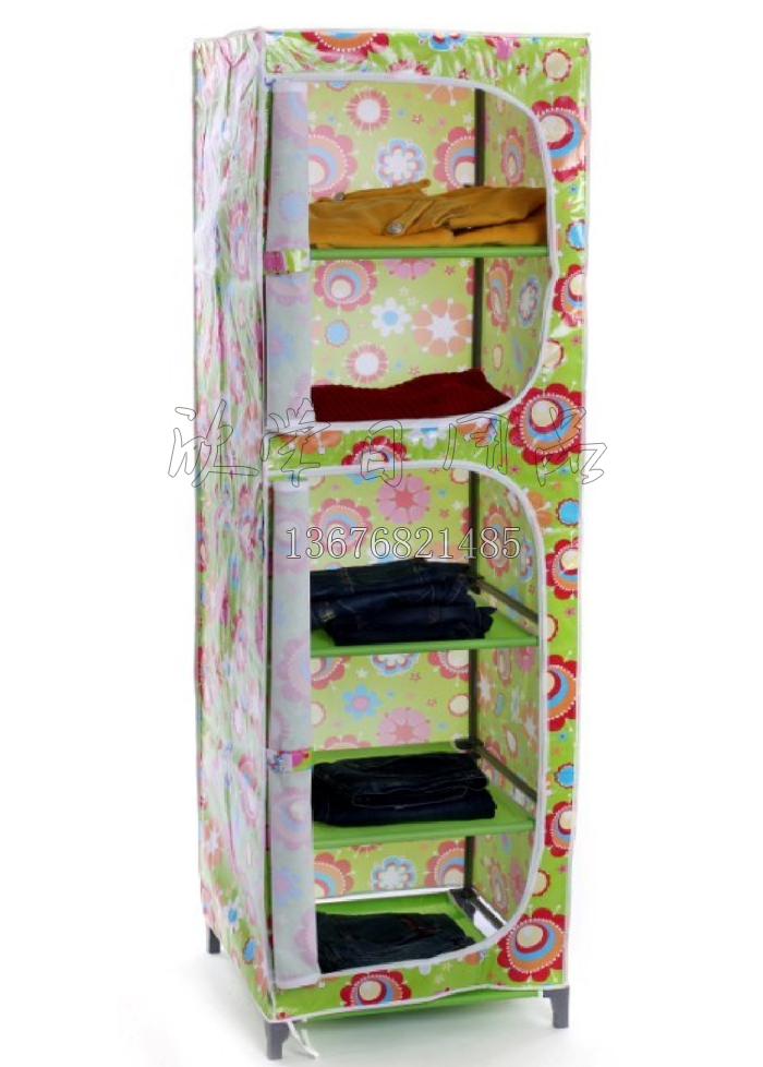 Large folding wardrobe, simple wardrobe, fabric wardrobe, reinforced combination steel pipe wardrobe