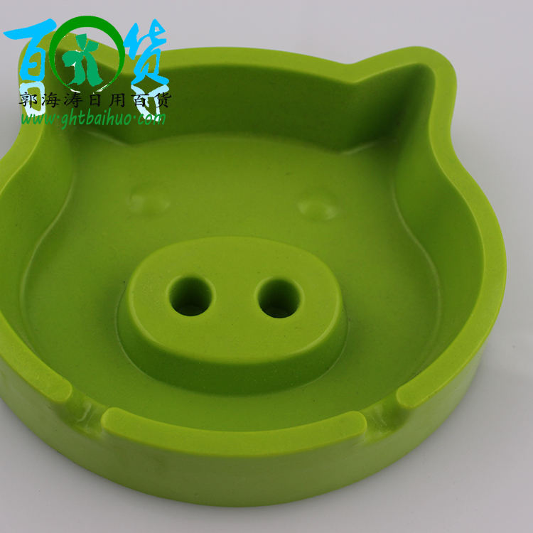 猪头烟缸厂家直销二元精品日用百货批发烟灰缸彩色烟灰缸细节图