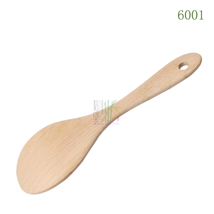 Supermarket Specializing In Natural Bamboo Tableware Wooden Spoon Soup Spoon Cooking Spoon Xinwang Brand Application Scenario