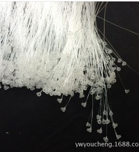 【 Fixed Customer 】 High-quality rubber needle hand-threaded wire for tag accessories, tag wire, bead chain, mother-and-child buckle, plastic wire Application Scenario