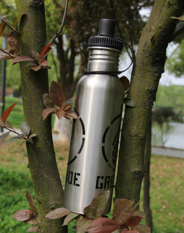 不锈钢美式单层小口运动壶 水壶