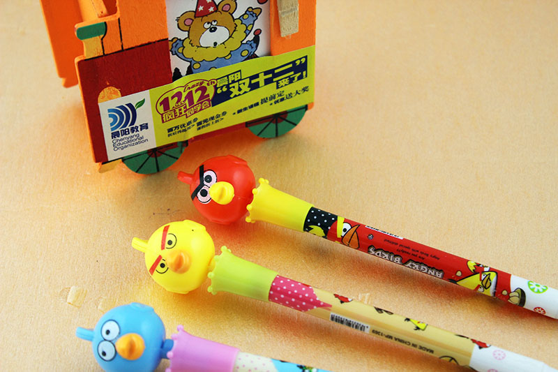 Mingyang 1369 Angry Birds Ballpoint Pen/Factory Wholesale/Korean Version Fashionable Student Ballpoint Pen Specification image
