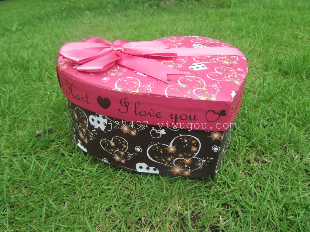创意爱心韩式情人节饼干糖果包装盒喜糖盒 鲜花礼物盒细节图