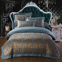 Run quantity promotion silk cotton satin jacquard fabric bedclothes Uca silk four - piece quality supply