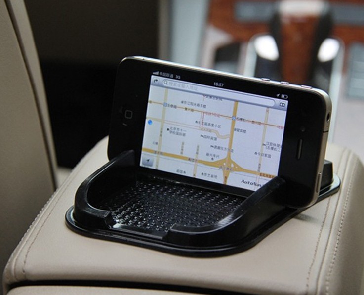 汽车硅胶手机架车用多功能置物盒车用圆点防滑垫汽车用品细节图