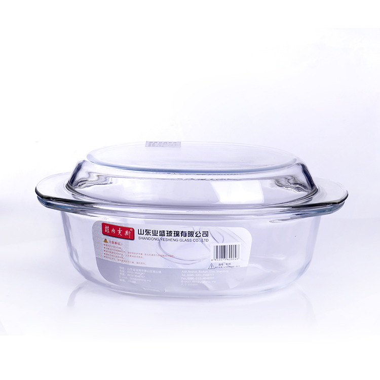 Wholesale microwave oven special tableware high temperature toughened glass pot soup bowl with cover thumbnail