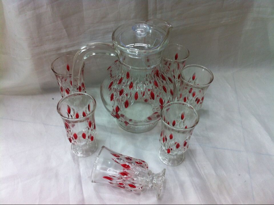 6105 glass 7-piece set of teacups plus teapots water cups kettle factory direct sales