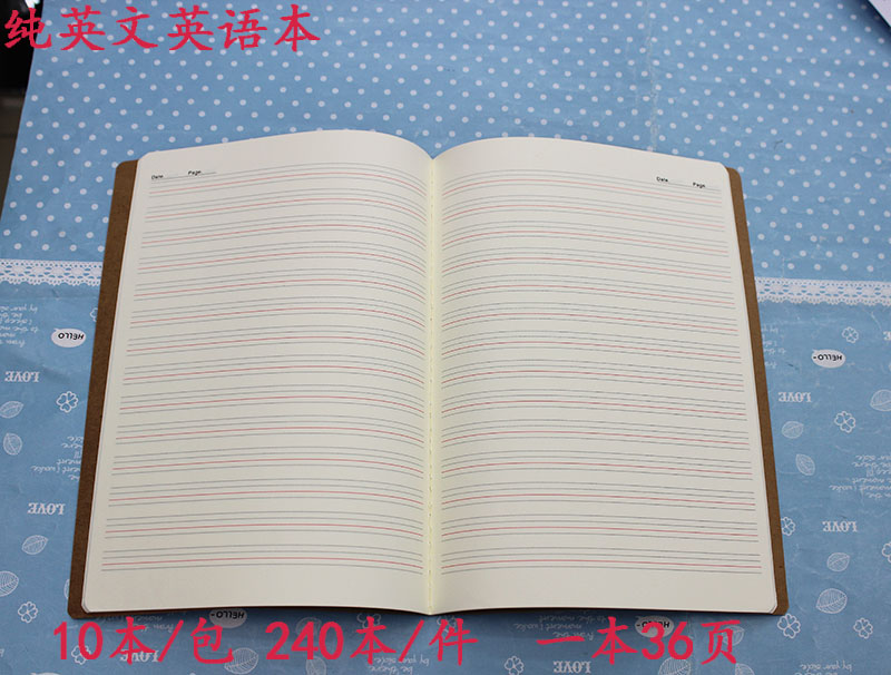 p023创意文具批发 小学生英语本 练习薄 英文薄单词本子细节图
