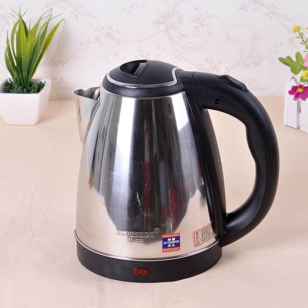 厂家直销新款不锈钢电热水壶家具电热水壶电水壶1.8L