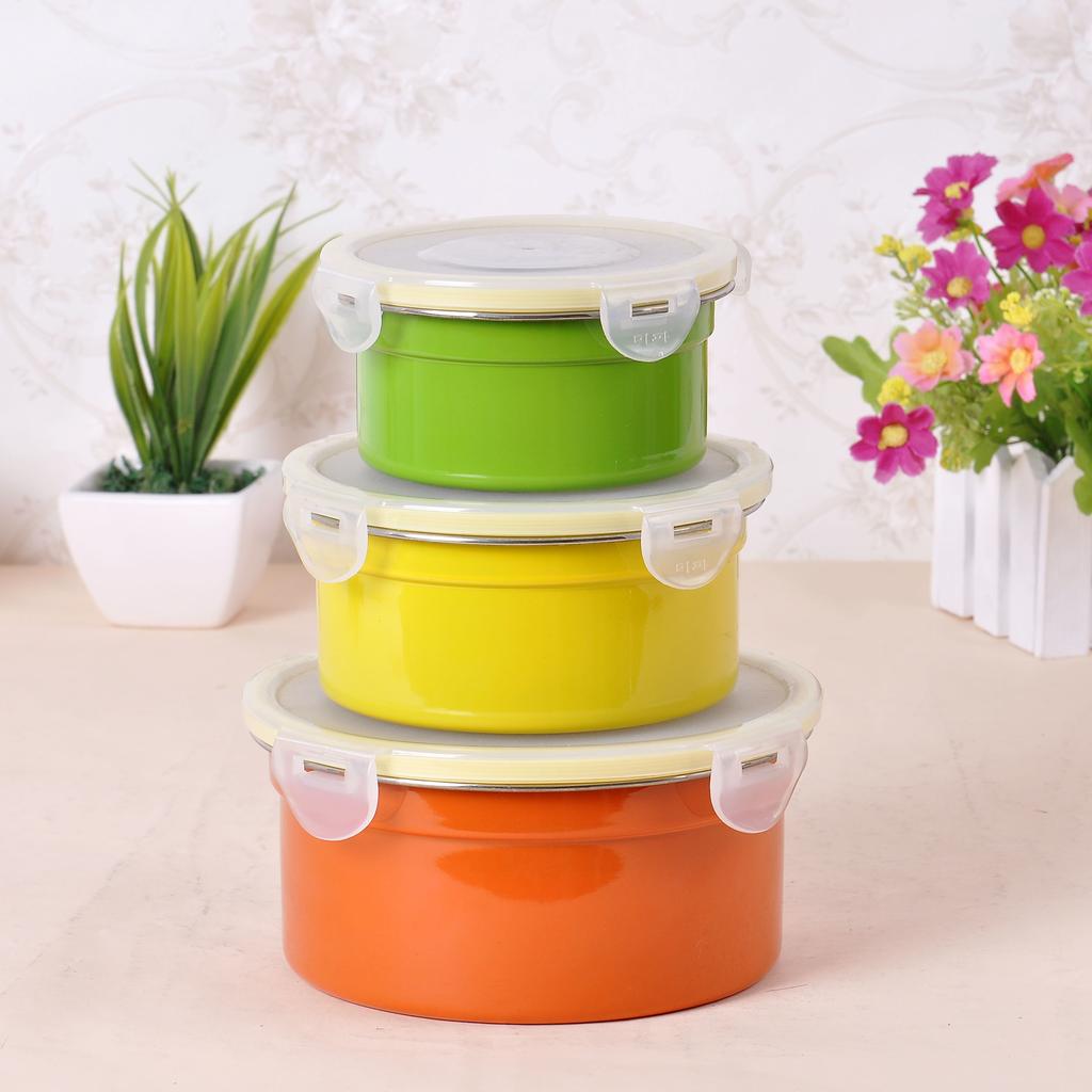 炫彩保鲜盒三件套套装密封罐CBFF图