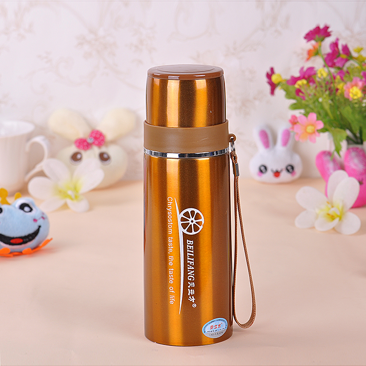 Stainless Steel Travel Pot Thermos Cup Water Cup Vacuum Outdoor Portable Sports Travel Pot Bullet Head