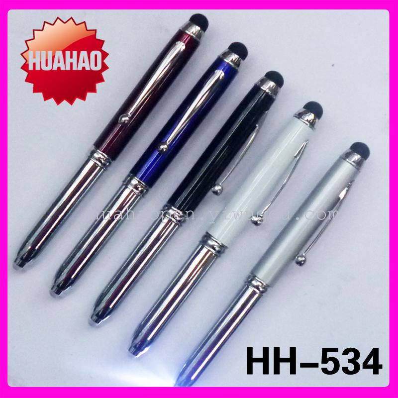 厂家直销金属电容灯笔 LED电容灯笔 插套触屏灯笔 触屏灯笔