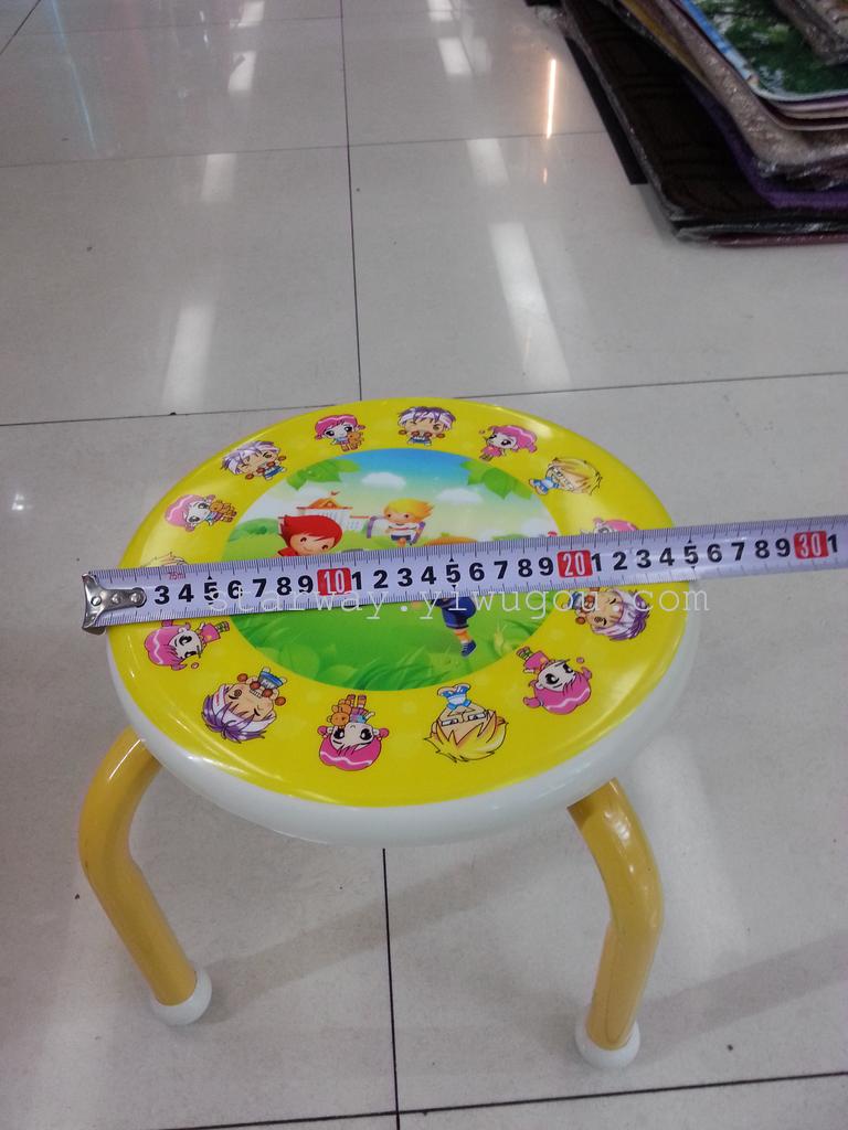 Round baby stool Children's plastic stool Cartoon character plastic stool