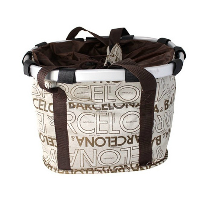 802 mountain bike aluminum alloy basket, bicycle basket, quick-release basket, cloth front bag, foldable basket details Picture