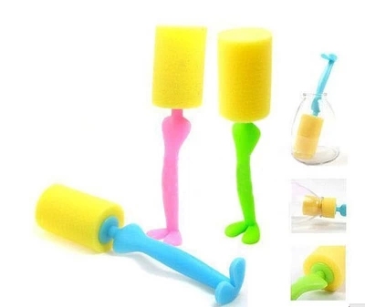 Gentleman Mr. Cup Brush Small Man Sponge Cup Brush Long Handle Wash Cup Brush Humanoid Cup Brush Creative Cleaning Tools Specification drawing