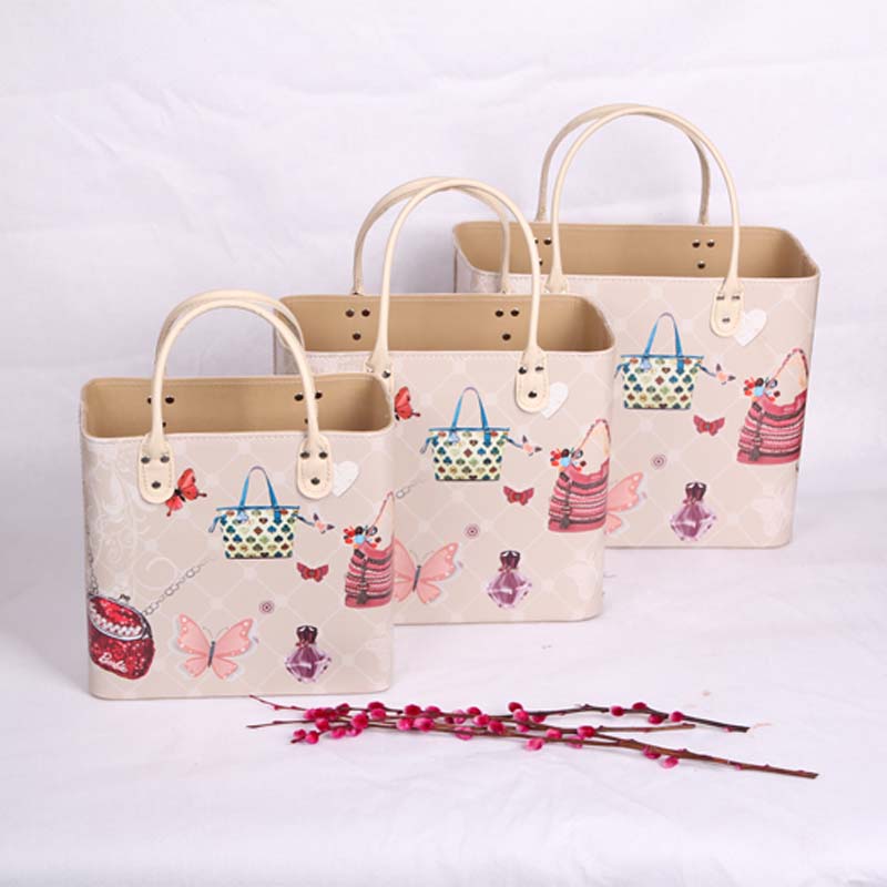 收纳篮喜糖盒经典手提收纳包旅行包 休闲旅游野炊包商务礼品篮细节图