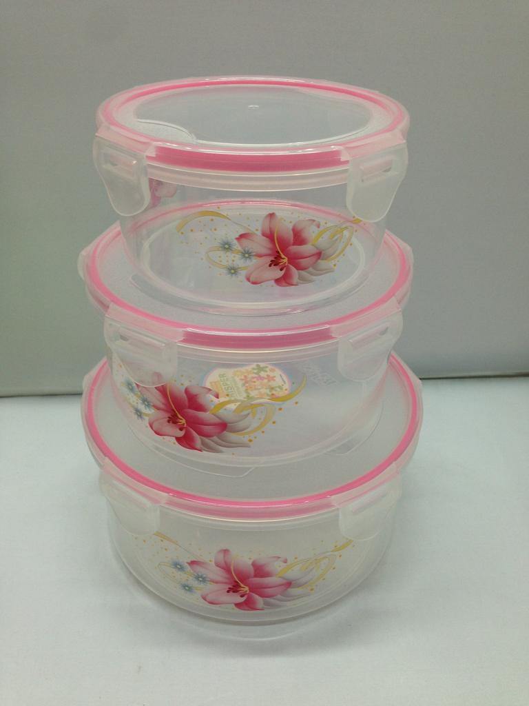 Three-piece set of household food storage containers that can be microwaved 199-2830 Application Scenario