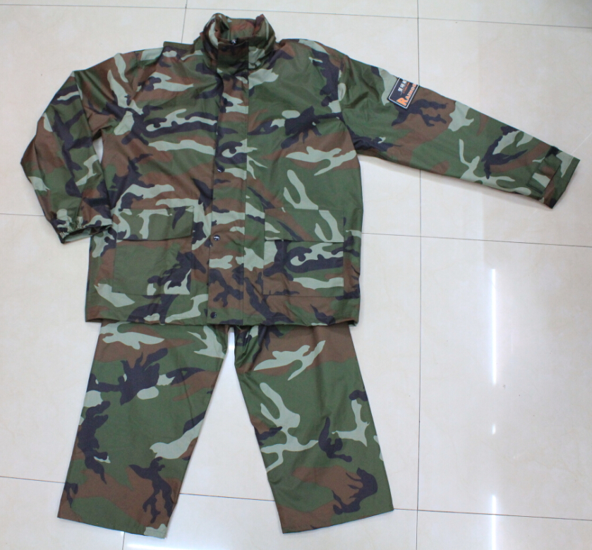 Camouflage suit raincoat Specification image