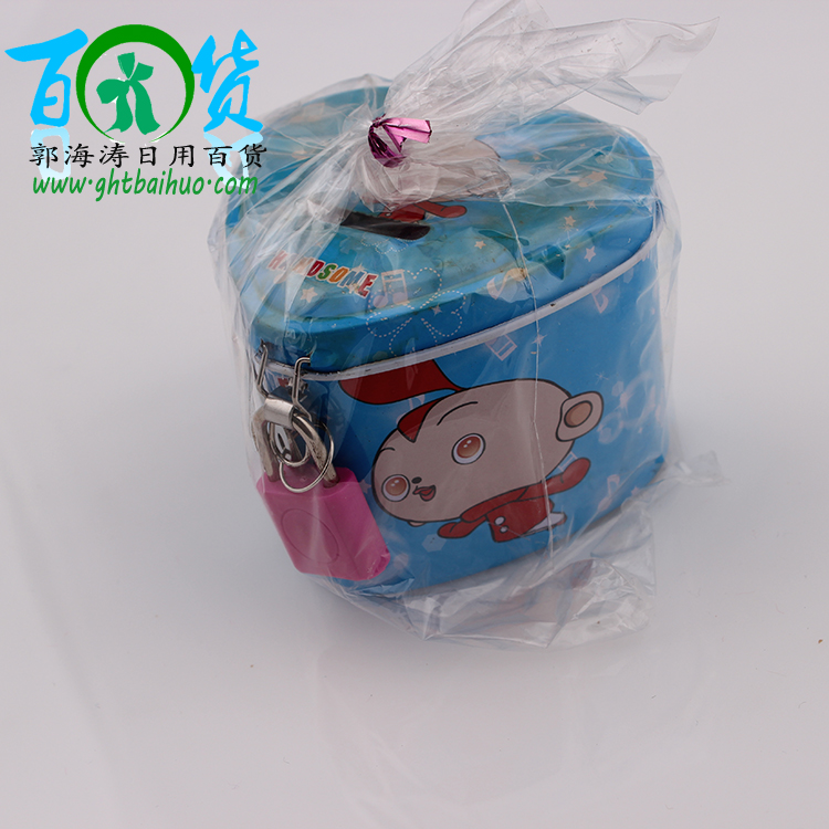 单心铁钱盒 厂家直销 心形存钱罐洋铁盒心形存钱盒两元百货批发