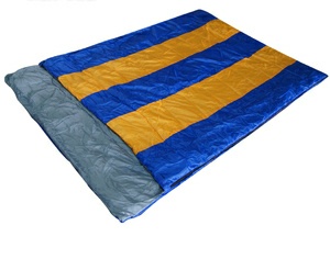 Jacqui Camping and Outdoor Supplies E12-3 envelope two-person sleeping bag in silk cotton thumbnail