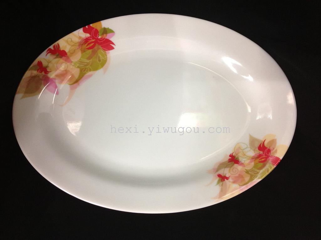 Melamine plate imitation porcelain Meizai porcelain 12 "waist plate 170
