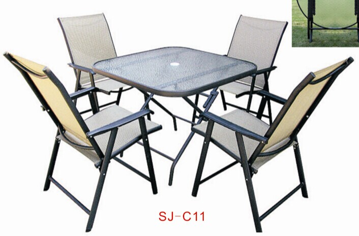 C11 outdoor picnic table west table glass table and chair thumbnail