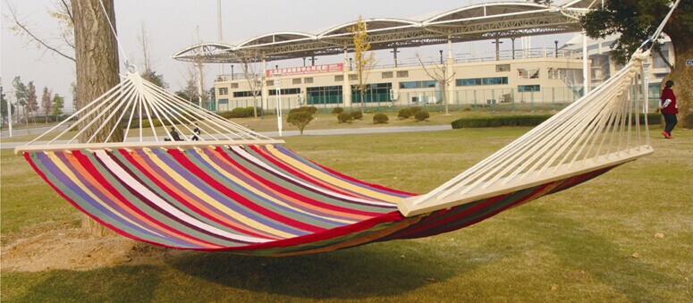 Chia Hvi outdoor Products A19 double thickened canvas hammock, travel hammock 2*1.5