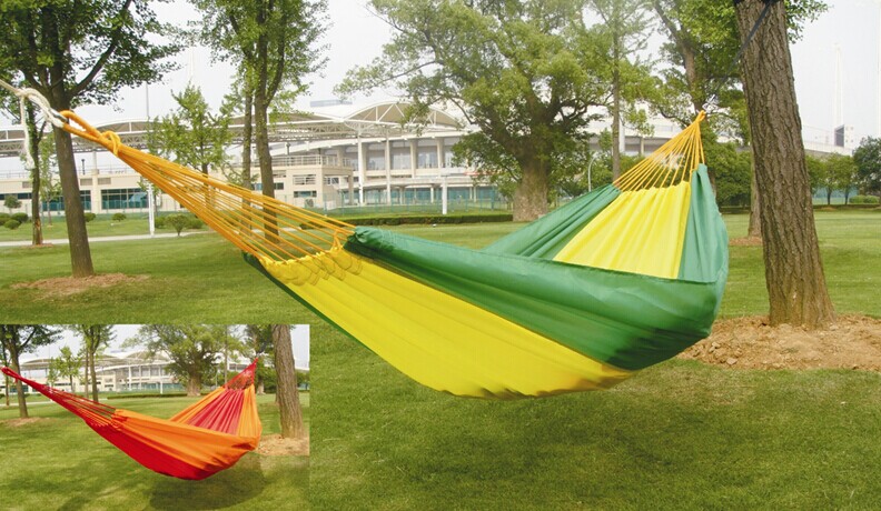 Chia Hie Outdoor goods SJ-A18-1 Oxford fabric mixed color hammock polyester fabric hammock