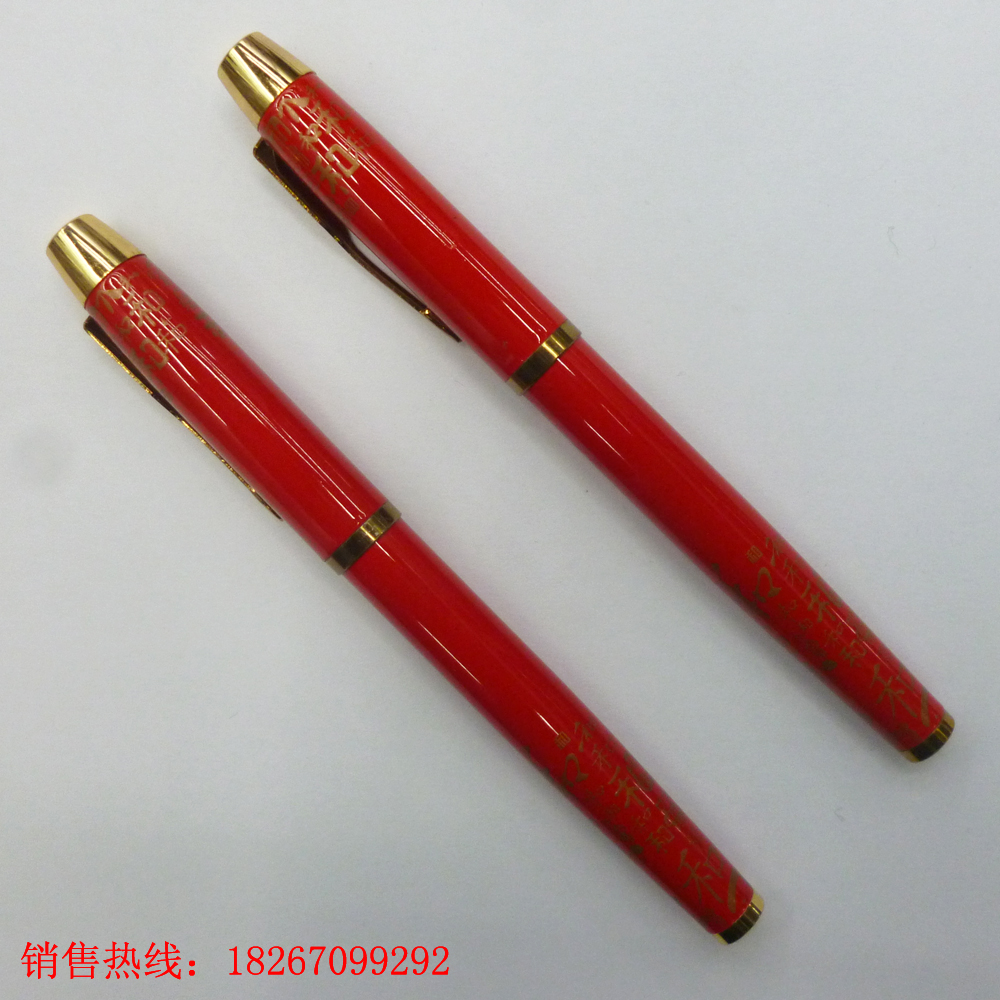 【 Factory Direct Sales 】 Chinese-style red porcelain pens, ceramic pens and other creative business gift pens, blue and white porcelain pens Specification image