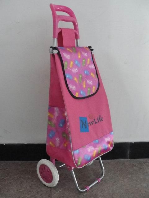 牛头架购物车带侧袋购物车中老年人专用车防水购物车细节图